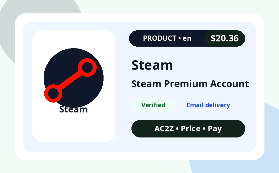 Steam Premium Account AC2Z product image with price, stock and delivery note