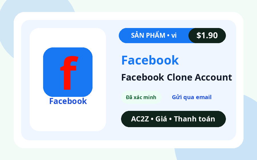 Facebook bản sao tài khoản AC2Z hình ảnh sản phẩm có giá, tồn kho và ghi chú giao hàng